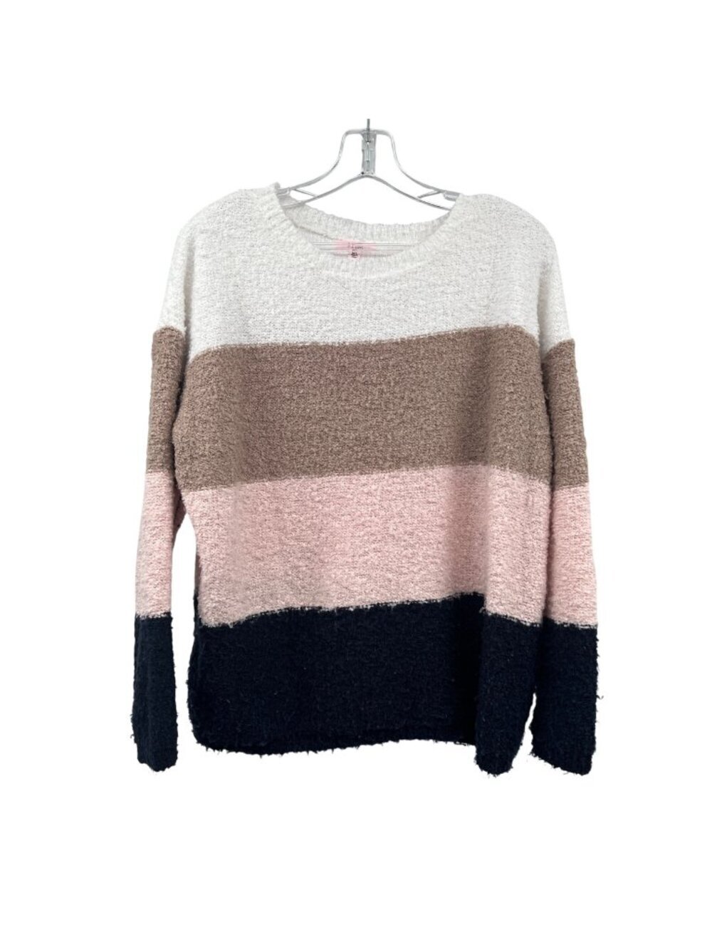 P.S. LOVE Womens Knit Pullover Sweater Multicolor Stripe Size M/L